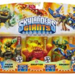Set di 3 Personaggi Lightcore Skylanders Giants - Drobot + Prism Break + Eruptor