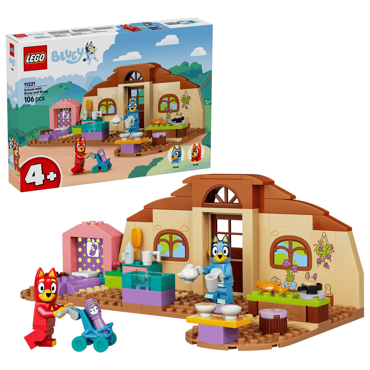 bltd0e8a2d9e8ab2208-11221_boxprod_v29 LEGO Bluey - A scuola con Rusty e Bluey – 11221 - immagine 1